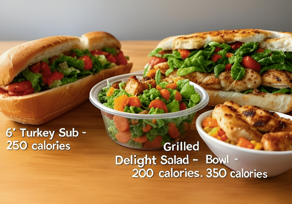 Best Subway meals for weight loss with calorie information