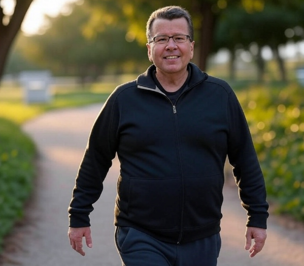 Neil Cavuto maintained his health through light walking and low-impact strength exercises.