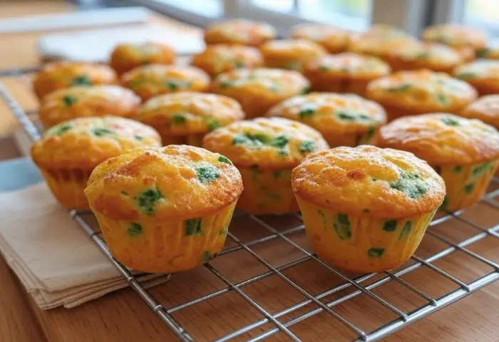 Mini egg muffins packed with veggies and cheese for kid-friendly protein.