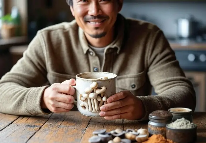 Weight loss testimonials from mushroom coffee users