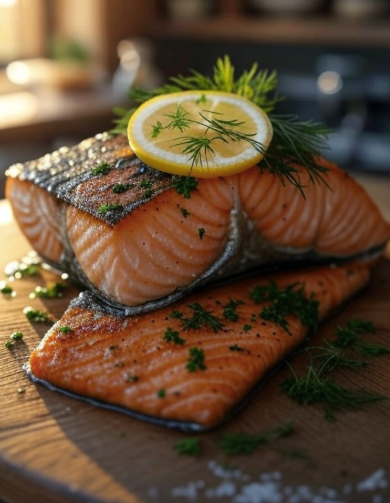 Baked Salmon with Lemon & Herbs