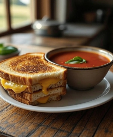 Grilled Cheese & Tomato Soup