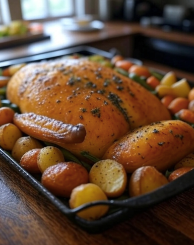 Sheet Pan fowl & vegetables